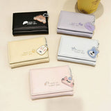 Cute Cartoon Pendant Mini Trifold Wallet_Cwab06195