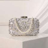 NEW HANDMADE BEADED PEARL VINTAGE HANDBAG_CWAB2488