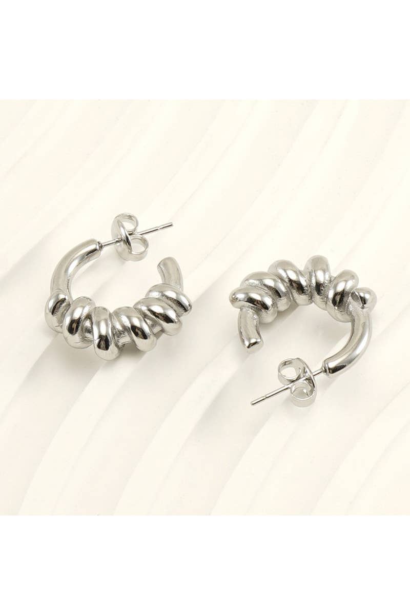 18K Gold Plated Stainless Steel Earrings_Cwaje0389