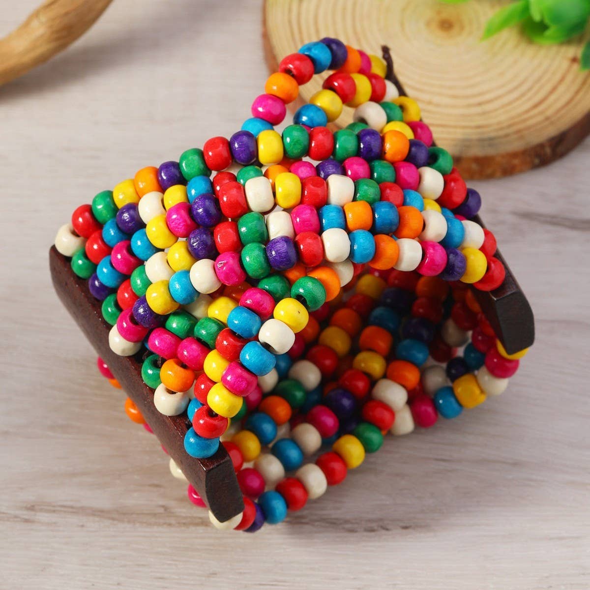 HAND WOVEN ETHNIC RETRO WOODEN BRACELET_CWMM4416