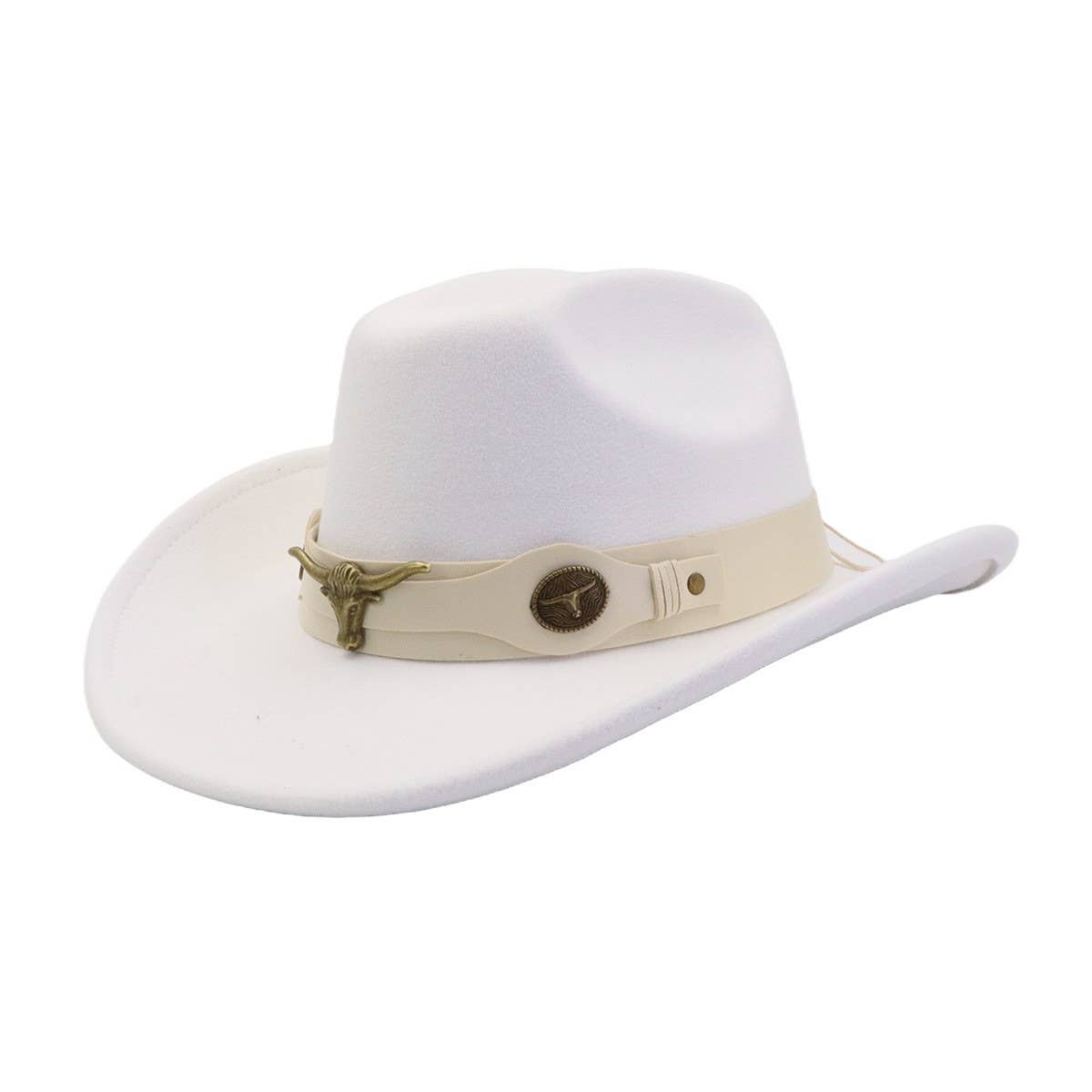 Unisex Wool Fedora Jazz Hat Western Ethnic Style_Cwah04427