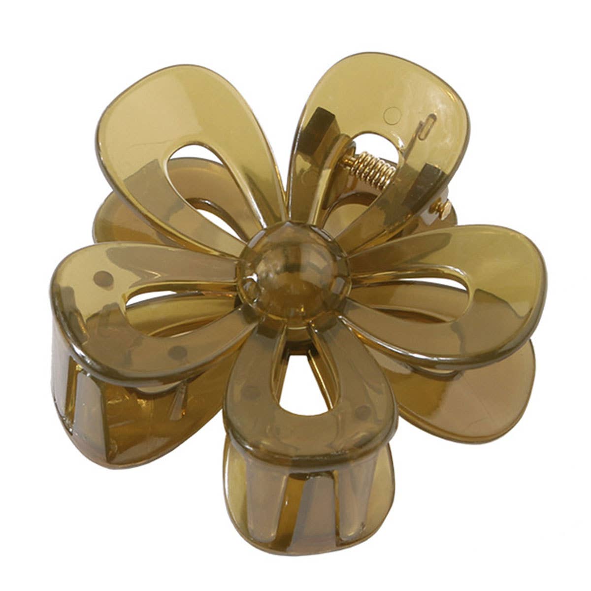 Matte Acrylic Flower Hair Claw Clip For Women_Cwaha07298