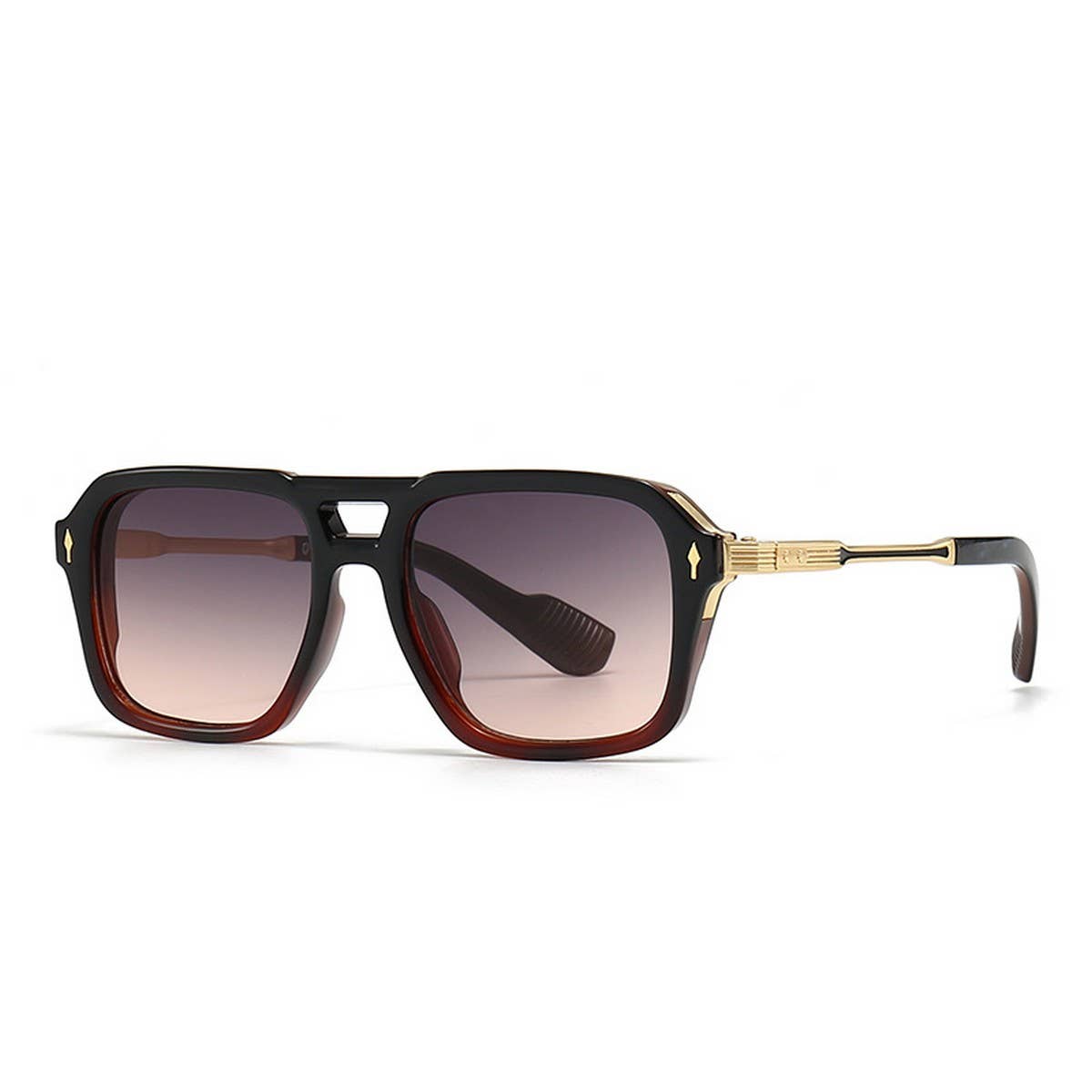 NEW RETRO DOUBLE BEAM SQUARE FRAME SUNGLASSES_CWASG0448