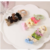 Cwaha1384_Bow High Stretch Hair Tie ,5 Pack Set