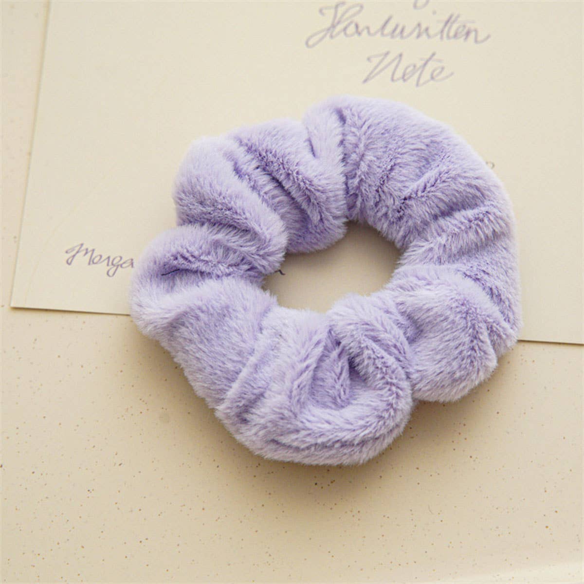 FUZZY HAIR SCRUNCHIES FOR WINTER_CWAHA0381