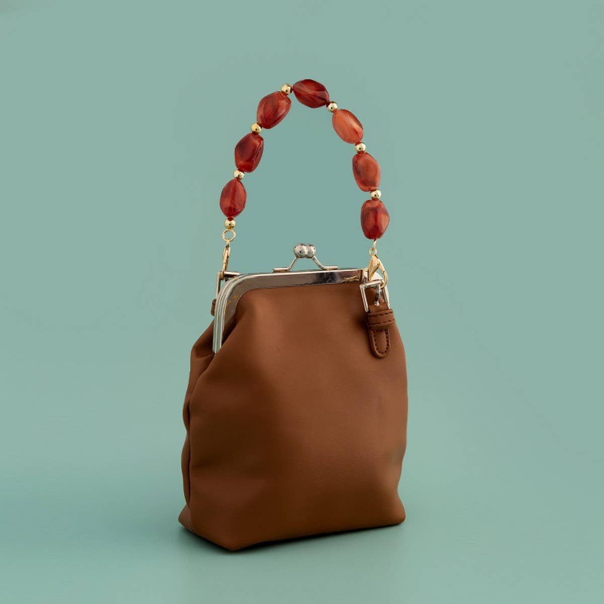 11 81IN IRREGULAR ACRYLIC STONE CHAIN BAG STRAP_CWMM5063