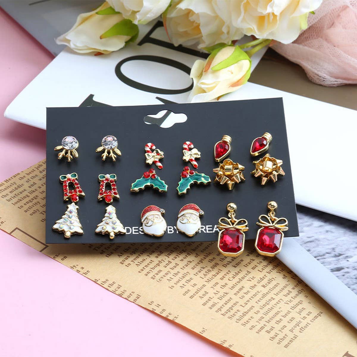 CHRISTMAS ELK EARRING SET EARRING COMBINATION_CWMM2615