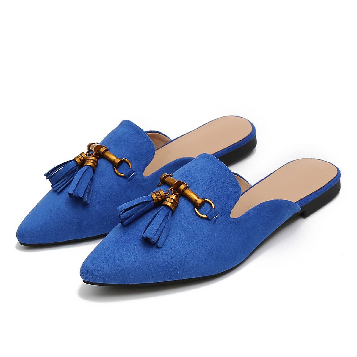 STYLISH TASSEL POINTED TOE MULES_CWSHF0034