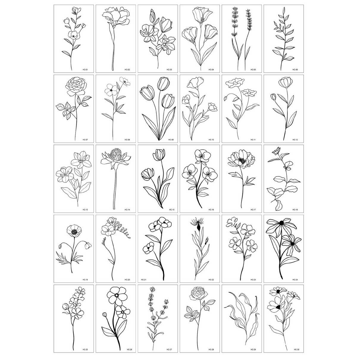 BLACK BUTTERFLY TATTOO STICKERS CHIC SEXY_CWMM8228