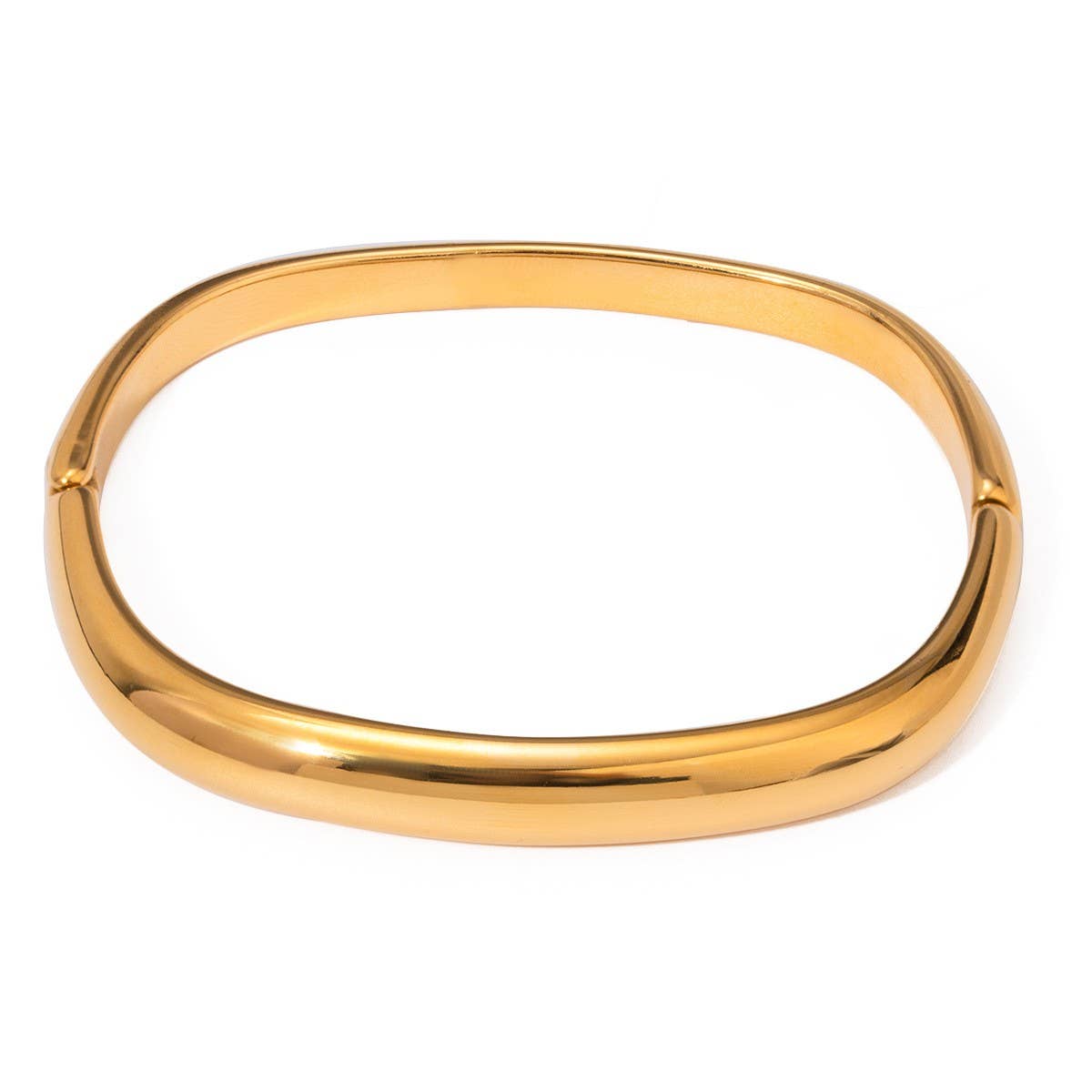 MINIMALIST IRREGULAR SQUARE CLASP CUFF BRACELET_CWAJE4633