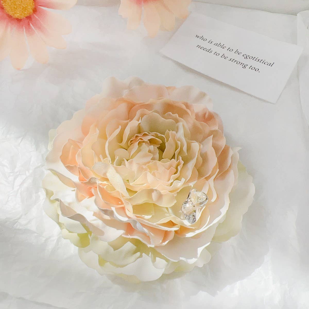 ARTIFICIAL FLOWER ROSE BEAUTIFUL HAIRPIN_CWAHA1506