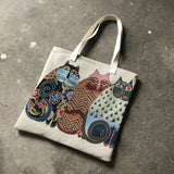 Cat Cat Cloth Bag Horizontal Single-Shoulder Bag