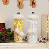 CHRISTMAS SEQUIN WINE BOTTLE COVER_CWAJE05377
