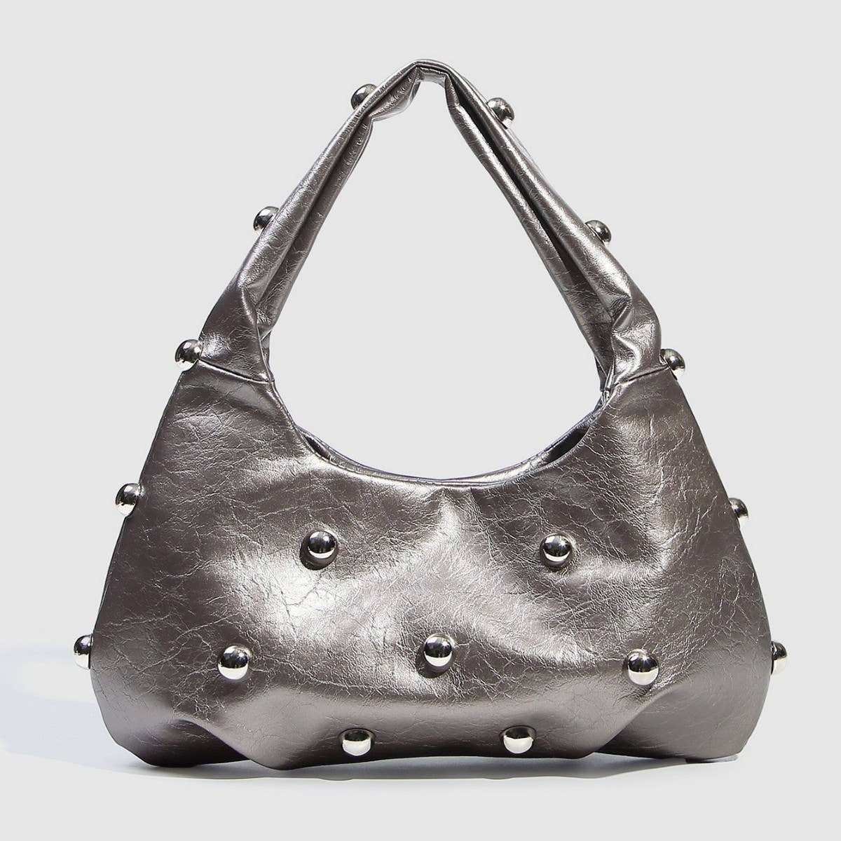 MUSHROOM STUD PUNK SHOULDER BAG FOR WOMEN_CWAB5678
