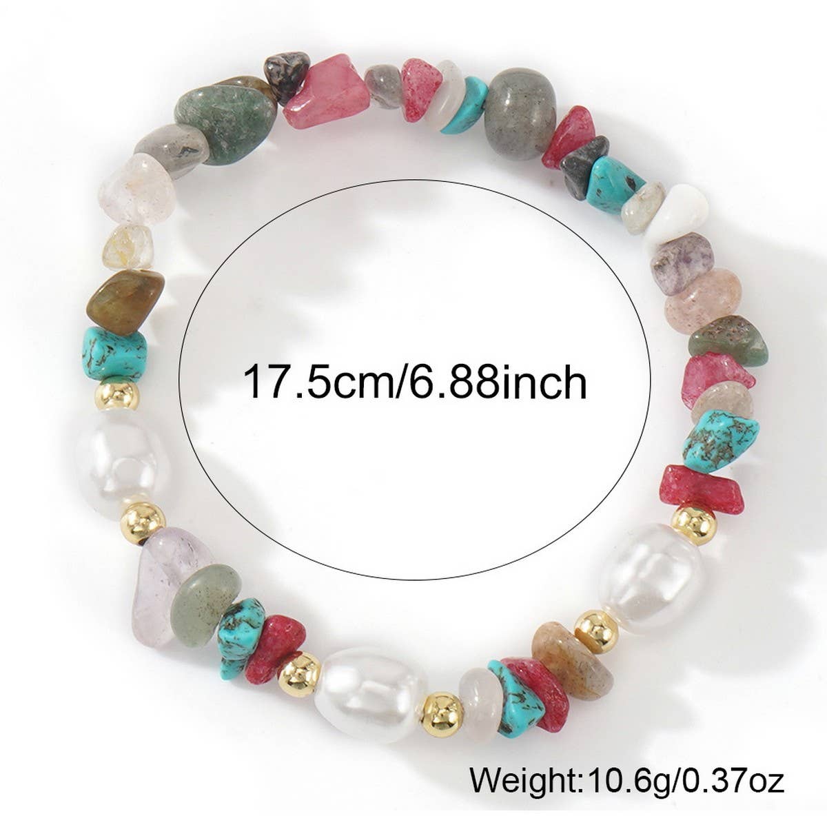 IMITATION PEARL SEMI PRECIOUS STONE BRACELET_CWMM3864