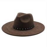 HEART SHAPED SUEDE ETHNIC STYLE WIDE BRIMMED HAT_CWAH2522