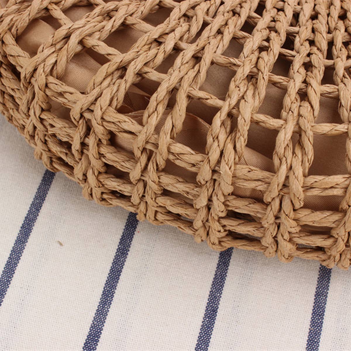 SEMI CIRCLE HOLLOW STRAW BAG_CWAB2098