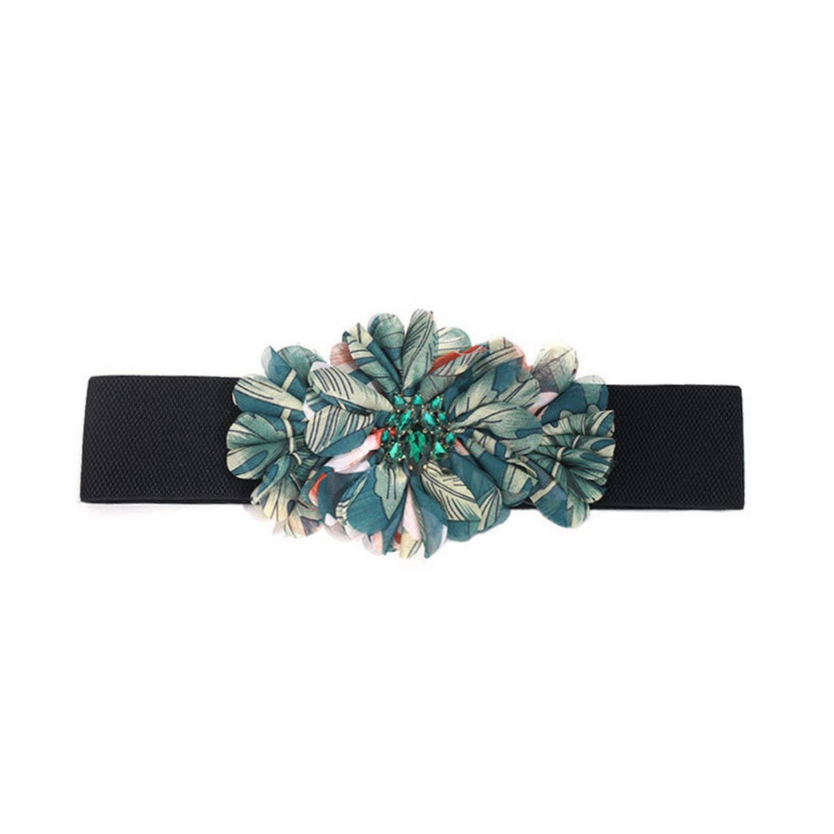 NEW FLORAL FABRIC WAIST BELT FOR DRESSES_CWMM6419