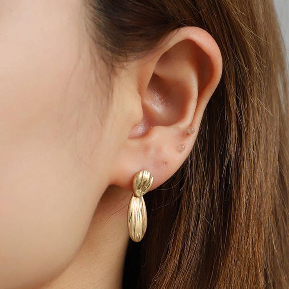 NEW UNIQUE TEXTURE NICHE EARRINGS FASHION SET_CWAJE2904