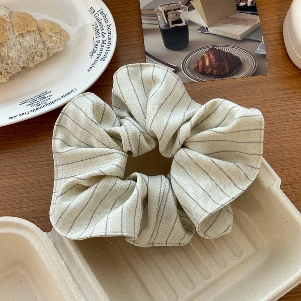 STRIPED ALL MATCH LARGE INTESTINE HAIR SCRUNCHIES_CWAHA2822