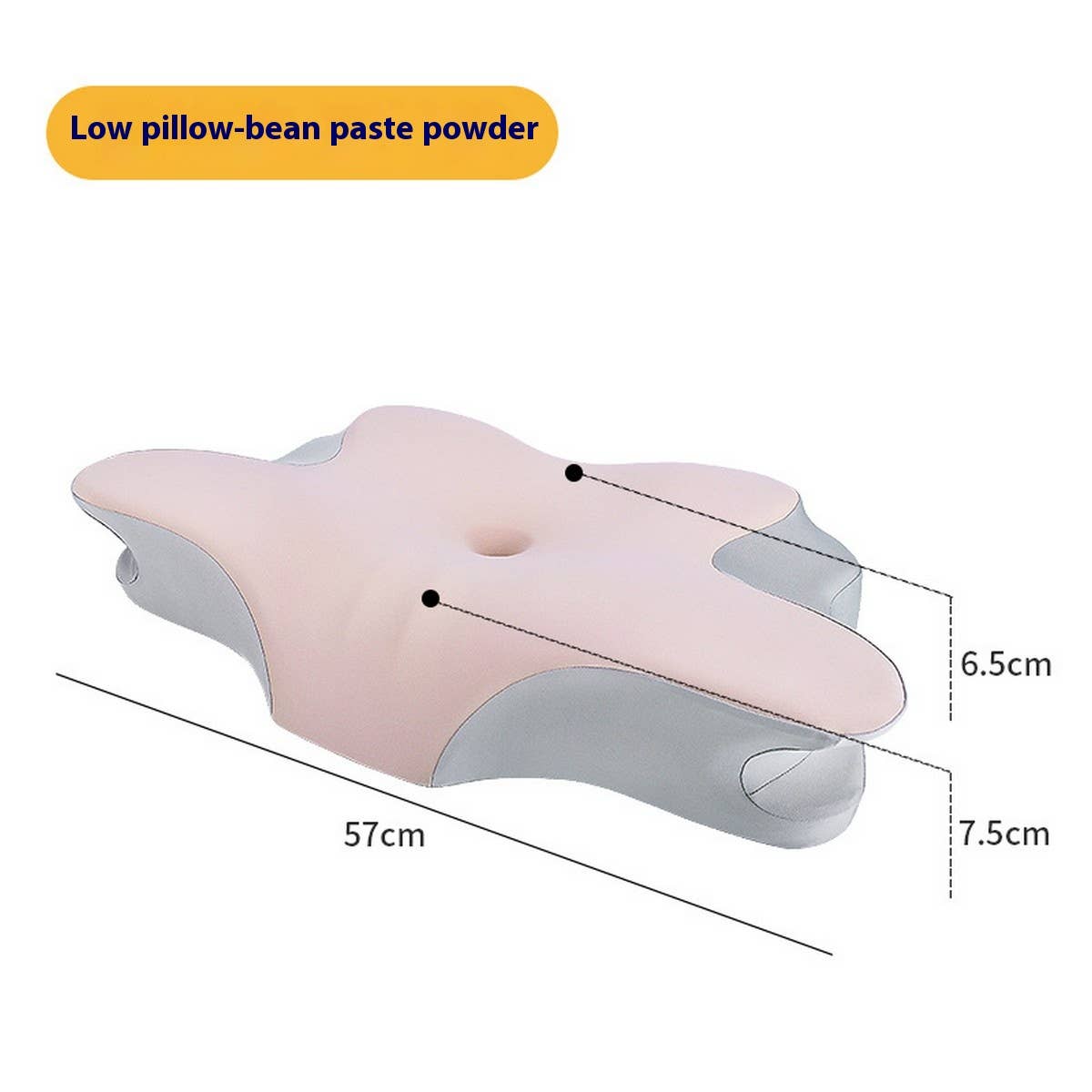 DEEP SLEEP MEMORY FOAM NECK PILLOW WITH PILLOWCASE_CWMM8085