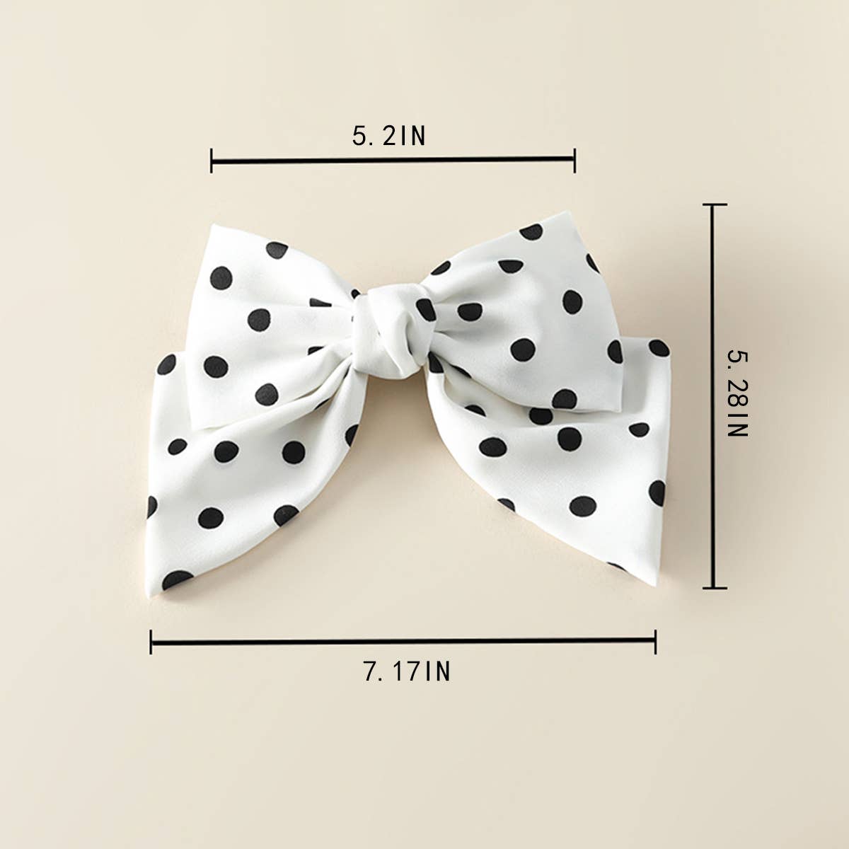 FASHIONABLE POLKA DOT HANDMADE BOW HAIRPIN_CWASC1055
