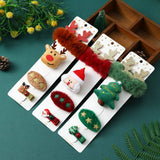 CREATIVE OLD MAN ELK CHRISTMAS TREE HAIR CLIP SET_CWAHA2744