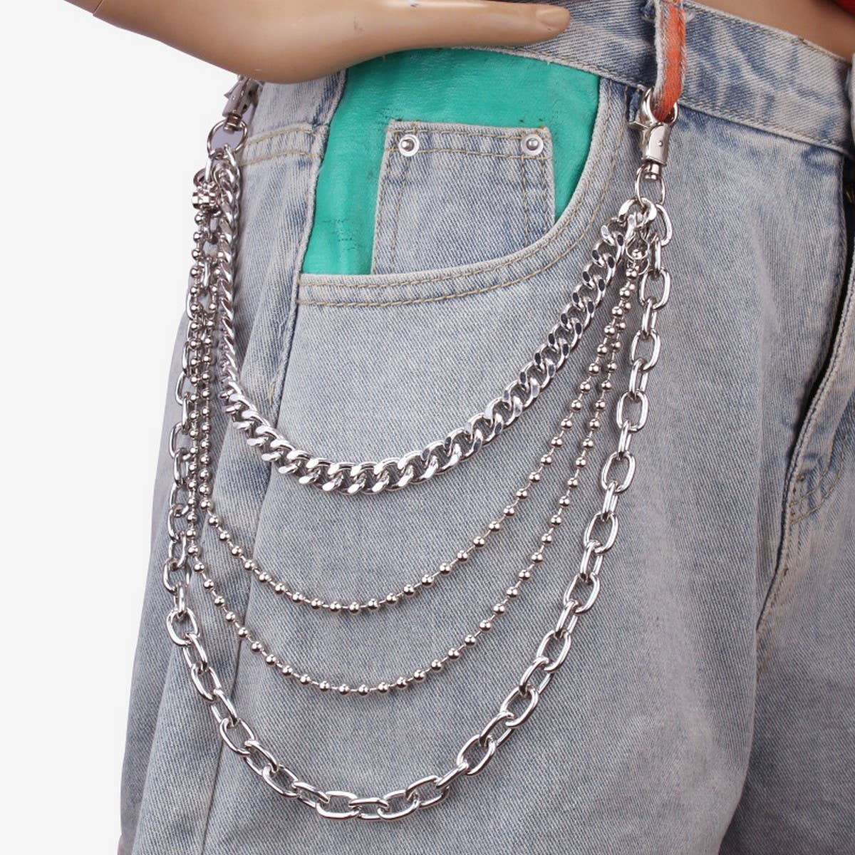 HIP HOP PUNK STYLE METAL PANTS CHAIN_CWMM0648