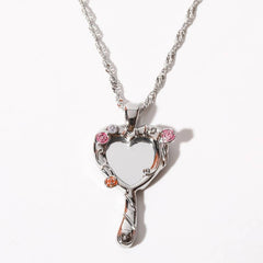 BARBIE DOPAMINE MIRROR NECKLACE_CWAJE05575