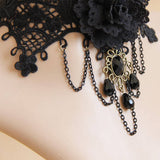 HALLOWEEN FLOWER COURT LADIES SHORT NECKLACE COLLAR_CWMM0159