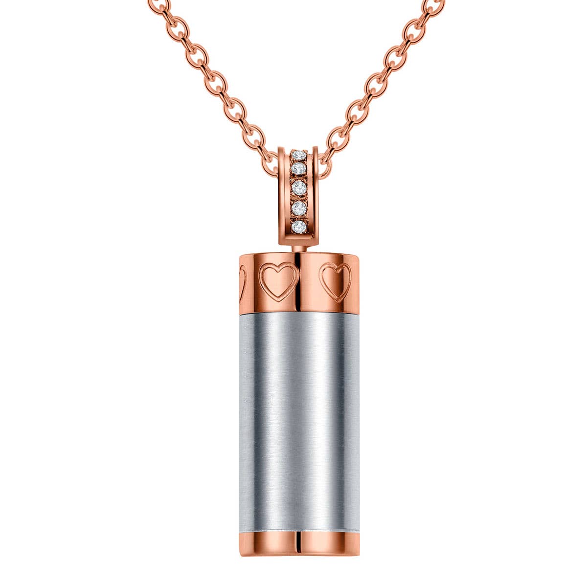 Water Bottle Shaped Pendant Necklace