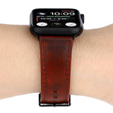 IWATCH7 1 SE CRAZY HORSE WAX LEATHER STRAP_CWWW0079