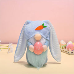 EASTER LONG EARED BUNNY FACELESS DOLL FIGURINE_CWMM3495
