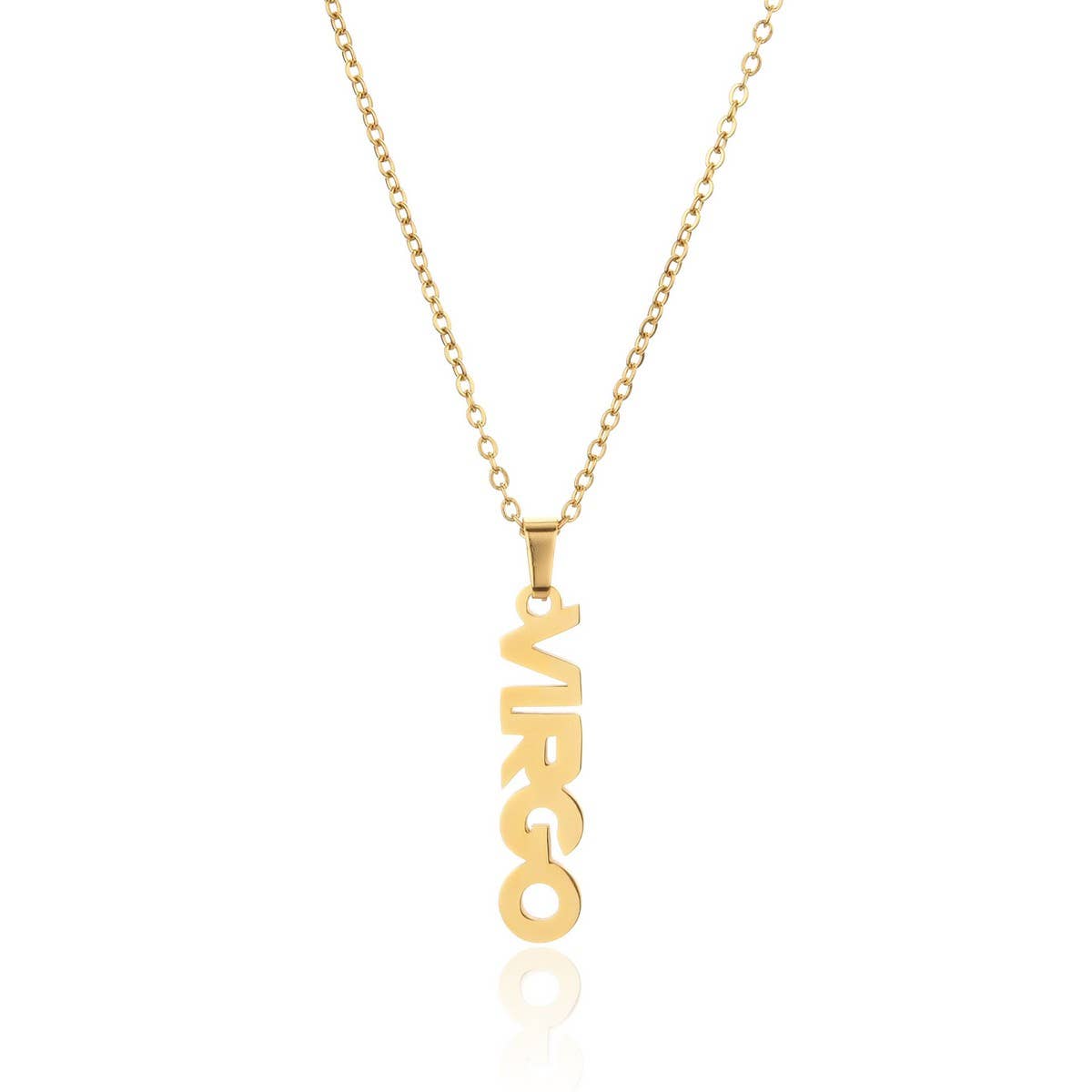 CLAVICLE CHAIN TWELVE ZODIAC TITANIUM NECKLACE_CWMM2717