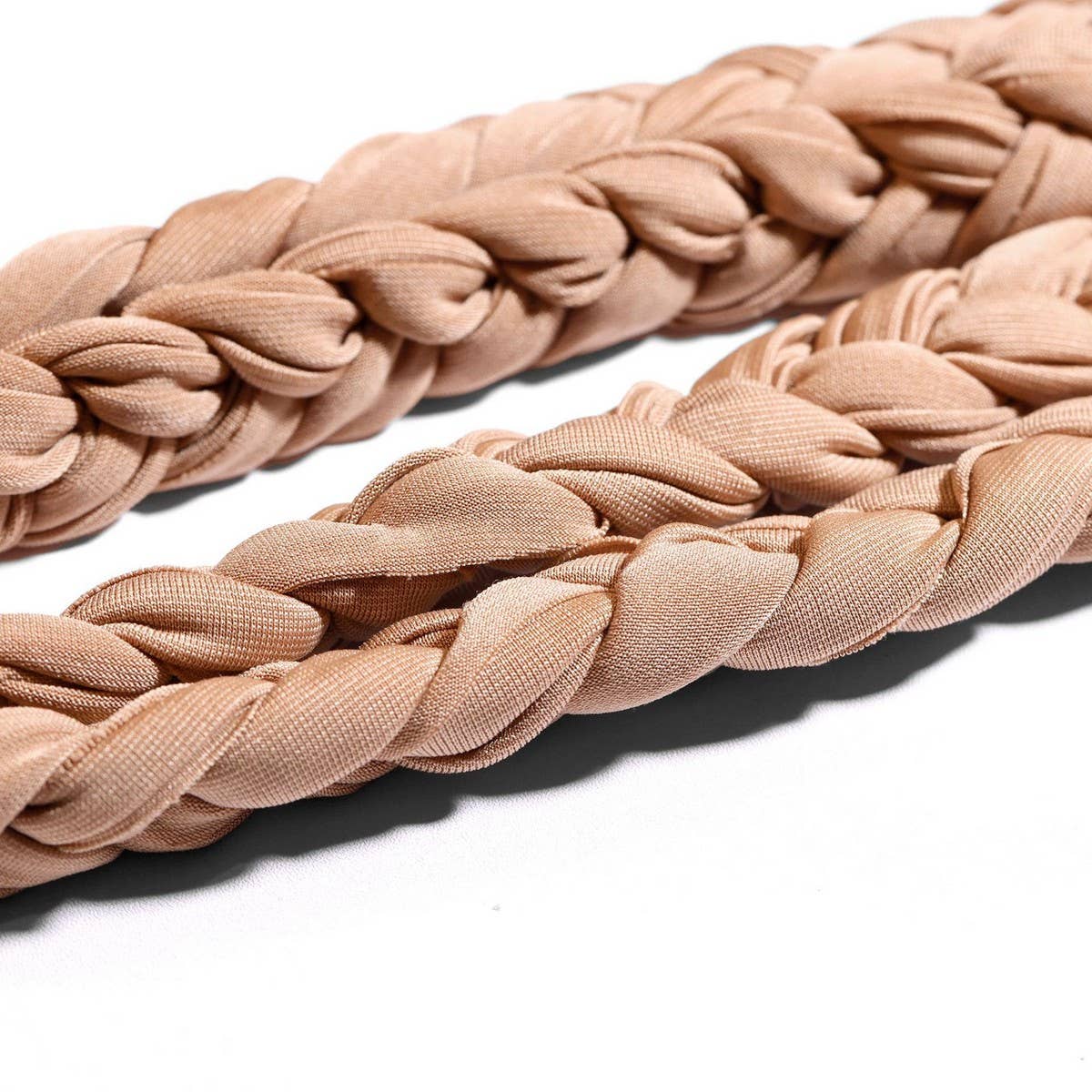 Two Milk Silk Solid Color Braided Headscarf Hat_Cwasc2425