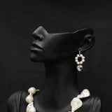 Womens Light Luxury Natural Pearl Earrings