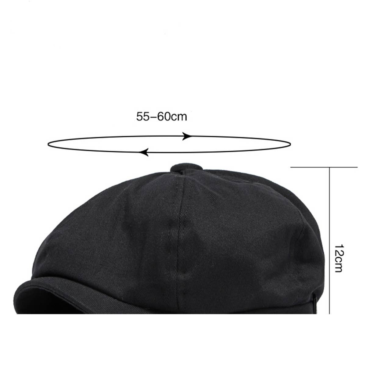 SIMPLE ADJUSTABLE BRITISH FLAT CAP_CWAH1908