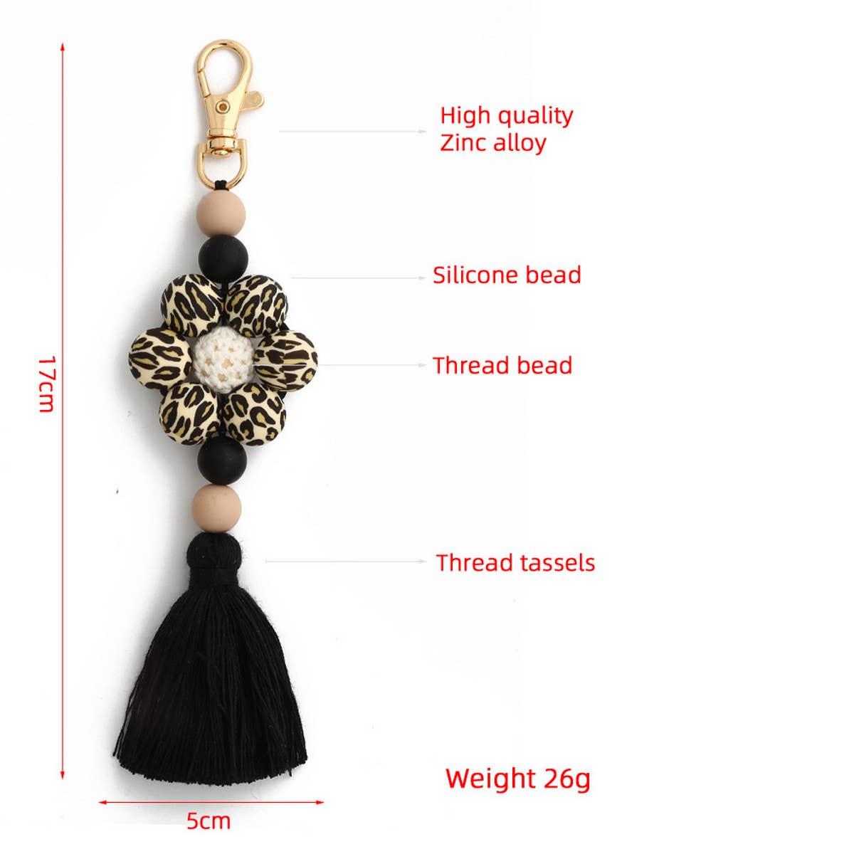 NEW ARRIVAL BEADED PENDANT TASSEL KEYCHAIN_CWMM1308