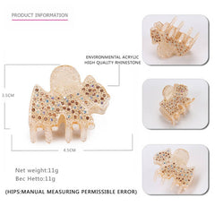 CLIP GENTLE STYLE PINK ACRYLIC MINI HAIR CLIP_CWAHA4266