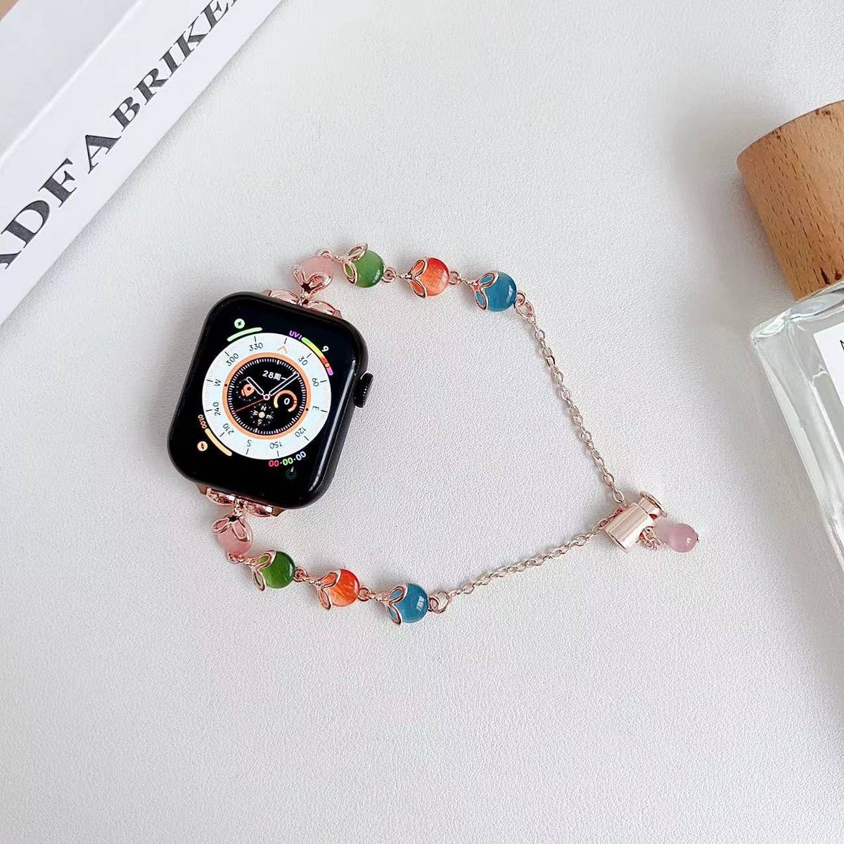 APPLE WATCH 9 CATS EYE METAL BRACELET STRAP_CWWW0064