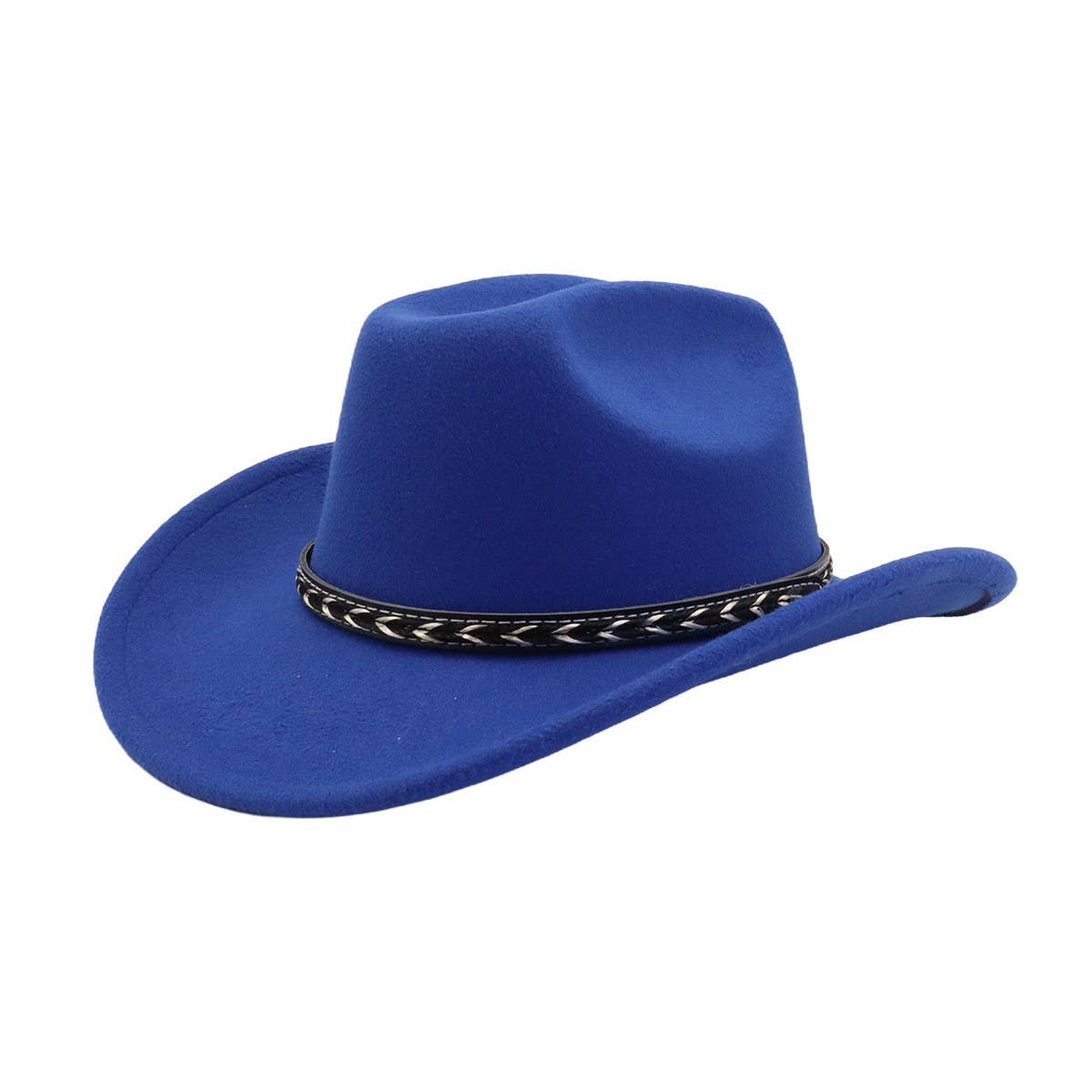 COUPLE S RETRO WOOL FEDORA HAT WESTERN STYLE_CWAH04414