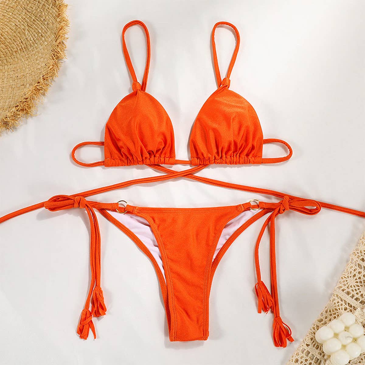 SEXY NYLON BIKINI TIE FRONT WOMENS SWIMWEAR_CWMW0255