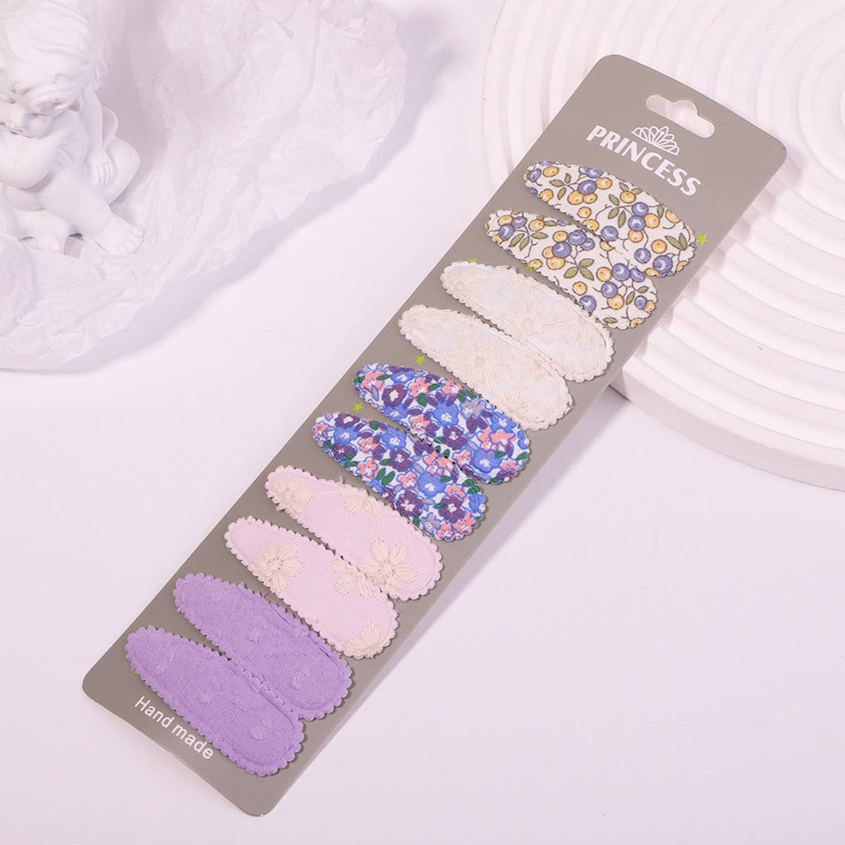 FLORAL EMBROIDERED BB CLIP SET FRESH CUTE_CWAHA6703