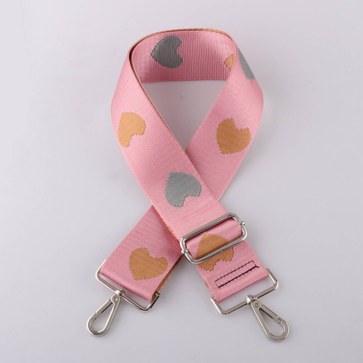 Women Simple Heart-Shaped Adjustable Bag Strap_Cwmm0391