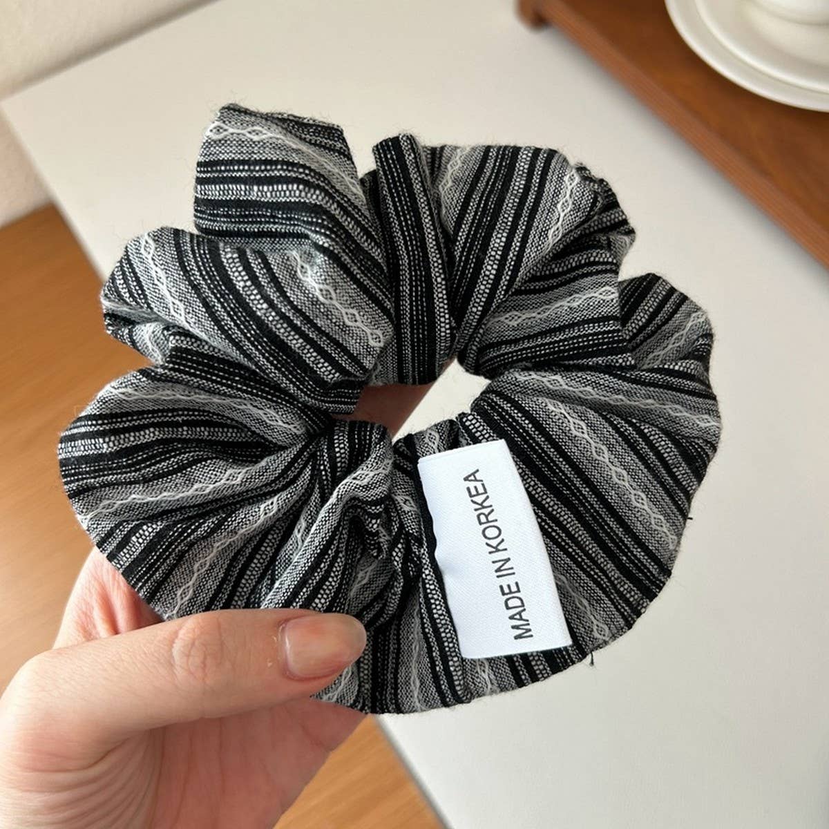 FRESH STRIPED COLON HAIR SCRUNCHIES_CWAHA2806