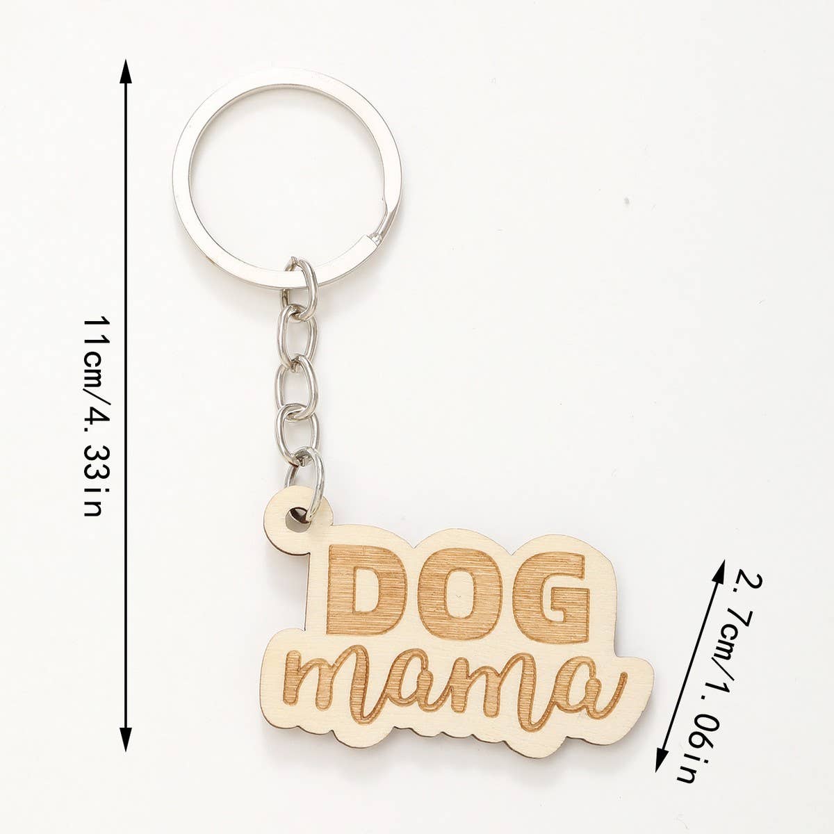 CREATIVE SMALL PENDANT PUZZLE WOODEN KEYCHAIN_CWMM0573