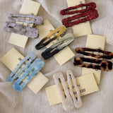 Wavy Edge Acetate Hair Clip Set Of Two_Cwaha07951