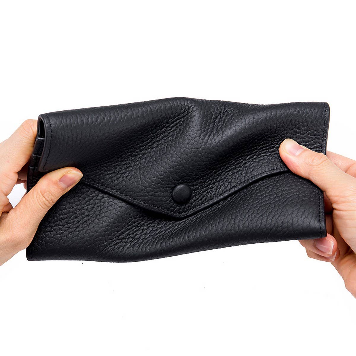 GENUINE LEATHER LONG SIMPLE MULTIFUNCTIONAL WALLET_CWAB3793