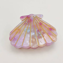 2 SMALL SHELL HAIR CLAW CLIP FOR BACK HAIR_CWAHA0653
