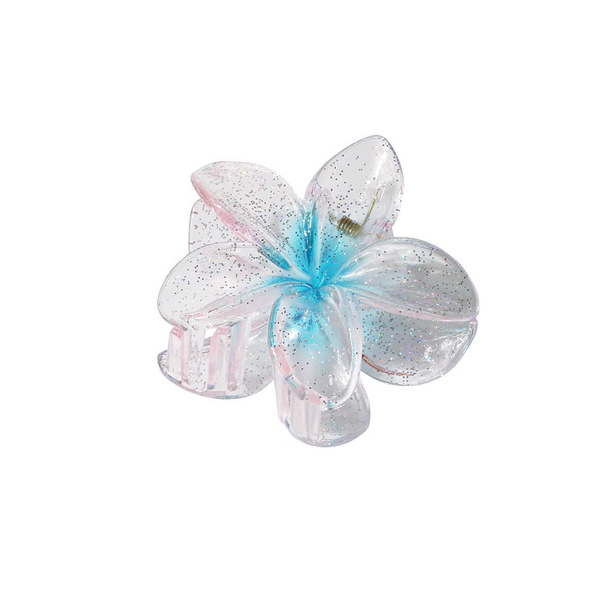 Holiday Large Glitter Egg Flower Hair Claw Clip_Cwmm5005